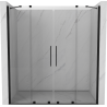 Mexen Velar Duo sliding shower door 180 cm, transparent, black - 871-180-000-02-70