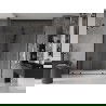 Mexen Velar Duo sliding shower door 180 cm, transparent, black - 871-180-000-02-70