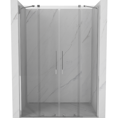 Mexen Velar Duo sliding shower door 140 cm, transparent, chrome - 871-140-000-02-01