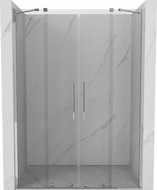 Mexen Velar Duo sliding shower door 140 cm, transparent, chrome - 871-140-000-02-01