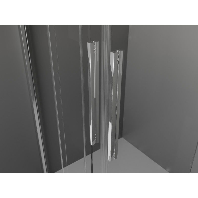 Mexen Velar Duo sliding shower doors 140 cm, transparent, chrome - 871-140-000-02-01