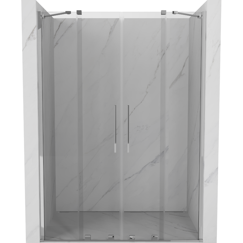 Mexen Velar Duo sliding shower door 150 cm, transparent, chrome - 871-150-000-02-01