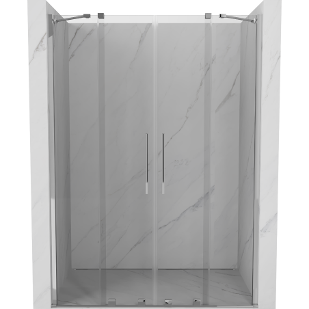 Mexen Velar Duo sliding shower doors 160 cm, transparent, chrome - 871-160-000-02-01