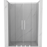 Mexen Velar Duo sliding shower doors 160 cm, transparent, white - 871-160-000-02-20