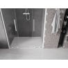 Mexen Velar Duo sliding shower doors 160 cm, transparent, white - 871-160-000-02-20