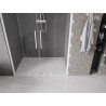 Mexen Velar Duo 150 cm Sliding Shower Door, Transparent, White - 871-150-000-02-20