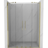 Mexen Velar Duo sliding shower door 140 cm, transparent, gold - 871-140-000-02-50