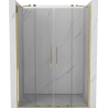 Mexen Velar Duo sliding shower doors 150 cm, transparent, gold - 871-150-000-02-50