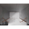 Mexen Velar Duo Sliding Shower Doors 140 cm, Transparent, Rose Gold - 871-140-000-02-60