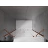 Mexen Velar Duo sliding shower doors 150 cm, transparent, rose gold - 871-150-000-02-60