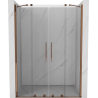 Mexen Velar Duo Sliding Shower Doors 160 cm, Transparent, Pink Gold - 871-160-000-02-60