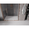 Mexen Velar Duo Sliding Shower Doors 140 cm, Transparent, Brushed Copper - 871-140-000-02-65