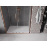 Mexen Velar Duo sliding shower doors 150 cm, transparent, brushed copper - 871-150-000-02-65