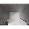 Mexen Velar Duo Sliding Shower Doors 160 cm, Transparent, Brushed Copper - 871-160-000-02-65