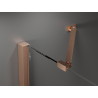 Mexen Velar Duo Sliding Shower Doors 160 cm, Transparent, Brushed Copper - 871-160-000-02-65