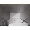 Mexen Velar Duo sliding shower doors 150 cm, transparent, brushed gun gray - 871-150-000-02-66