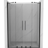 Mexen Velar Duo sliding shower door 150 cm, transparent, black - 871-150-000-02-70
