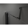 Mexen Velar Duo Sliding Shower Doors 150 cm, Transparent, Black - 871-150-000-02-70