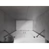 Mexen Velar Duo sliding shower doors 200 cm, transparent, brushed gun gray - 871-200-000-02-66
