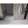Mexen Velar sliding shower doors 100 cm, transparent, brushed gold - 871-100-000-01-55