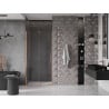 Mexen Velar sliding shower door 100 cm, transparent, Rose gold - 871-100-000-01-60