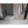 Mexen Velar sliding shower door 100 cm, transparent, pink gold - 871-100-000-01-60