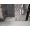Mexen Velar sliding shower door 100 cm, transparent, Rose gold - 871-100-000-01-60