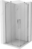 Mexen Velar Duo extendable shower cubicle 80 x 80 cm, transparent, chrome - 871-080-080-02-01