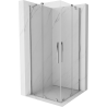 Mexen Velar Duo sliding shower cabin 100 x 100 cm, transparent, chrome - 871-100-100-02-01