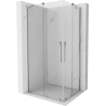 Mexen Velar Duo extendable shower cubicle 100 x 90 cm, transparent, chrome - 871-100-090-02-01