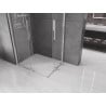 Mexen Velar Duo extendable shower cubicle 100 x 90 cm, transparent, chrome - 871-100-090-02-01