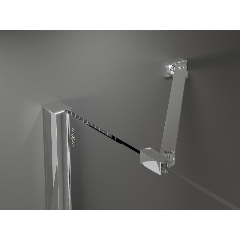 Mexen Velar Duo sliding shower enclosure 100 x 90 cm, transparent, chrome - 871-100-090-02-01