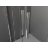 Mexen Velar Duo extendable shower cubicle 100 x 90 cm, transparent, chrome - 871-100-090-02-01