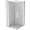 Mexen Velar Duo sliding shower cabin 90 x 90 cm, transparent, white - 871-090-090-02-20