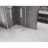 Mexen Velar Duo sliding shower cabin 90 x 90 cm, transparent, white - 871-090-090-02-20