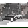 Mexen Velar Duo extendable shower cubicle 90 x 90 cm, transparent, white - 871-090-090-02-20