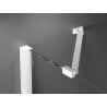 Mexen Velar Duo sliding shower cabin 90 x 90 cm, transparent, white - 871-090-090-02-20