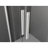Mexen Velar Duo sliding shower cabin 90 x 90 cm, transparent, white - 871-090-090-02-20