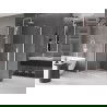 Mexen Velar Duo extendable shower cubicle 90 x 80 cm, transparent, white - 871-090-080-02-20