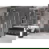 Mexen Velar Duo extendable shower cubicle 90 x 80 cm, transparent, white - 871-090-080-02-20