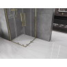 Mexen Velar Duo sliding shower cabin 90 x 90 cm, transparent, gold - 871-090-090-02-50