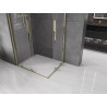 Mexen Velar Duo sliding shower cabin 90 x 80 cm, transparent, gold - 871-090-080-02-50