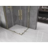 Mexen Velar Duo sliding shower cabin 90 x 80 cm, transparent, gold - 871-090-080-02-50
