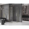 Mexen Velar Duo Sliding Shower Enclosure 100 x 90 cm, Transparent, Gold - 871-100-090-02-50