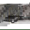 Mexen Velar Duo extendable shower cubicle 90 x 80 cm, transparent, brushed gold - 871-090-080-02-55