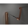 Mexen Velar Duo sliding shower cabin 100 x 100 cm, transparent, rose gold - 871-100-100-02-60
