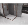 Mexen Velar Duo Sliding Shower Cabin 90 x 80 cm, Transparent, Rose Gold - 871-090-080-02-60