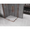 Mexen Velar Duo Sliding Shower Cabin 90 x 80 cm, Transparent, Rose Gold - 871-090-080-02-60
