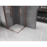 Mexen Velar Duo sliding shower cabin 80 x 80 cm, transparent, rose gold - 871-080-080-02-60