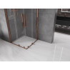 Mexen Velar Duo sliding shower cabin 80 x 80 cm, transparent, rose gold - 871-080-080-02-60
